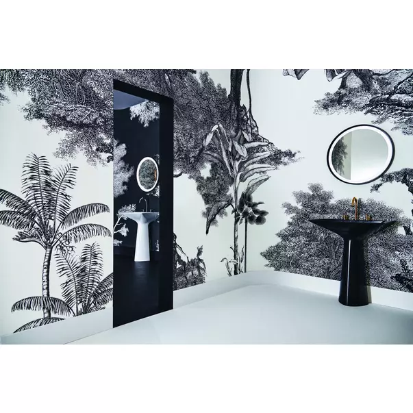 Lavoar freestanding Ideal Standard Atelier Tipo-Z negru mat 74 cm cu 3 orificii baterie [8]