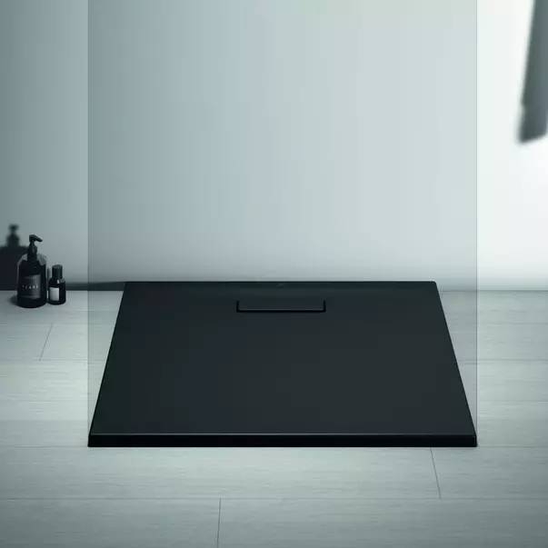 Cadita de dus patrata Ideal Standard Ultra Flat New negru mat 80x80 cm [5]