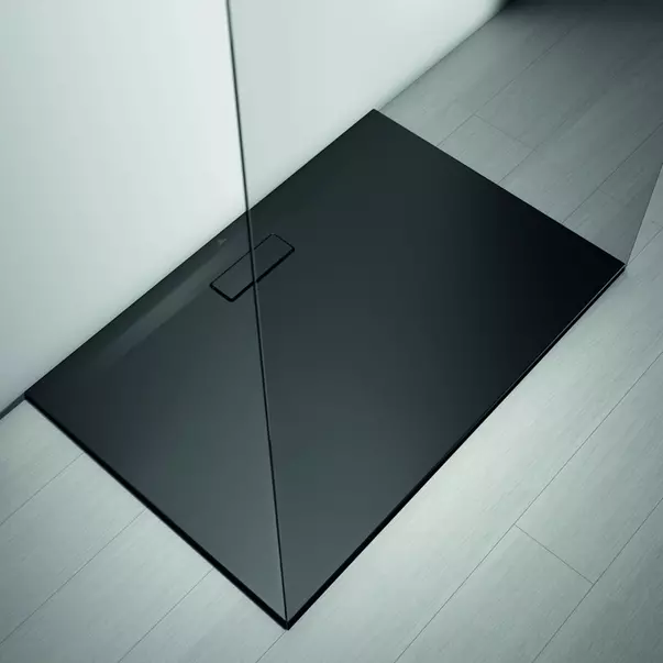 Cadita de dus dreptunghiulara Ideal Standard Ultra Flat New negru mat 120x80 cm [3]