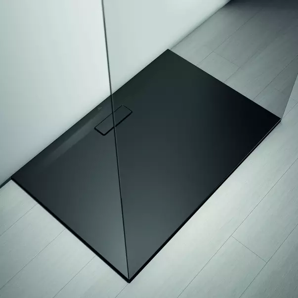 Cabine dus - Cadita de dus dreptunghiulara Ideal Standard Ultra Flat New negru mat 90x70 cm