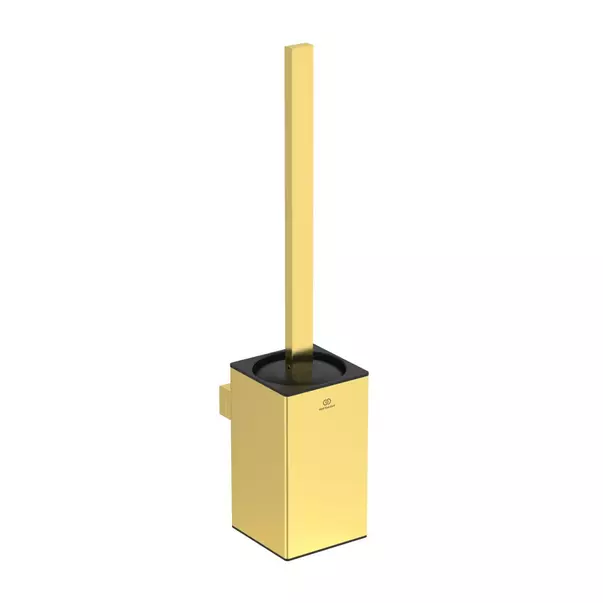 Accesorii toaleta - Perie WC Ideal Standard Atelier Conca design patrat auriu periat