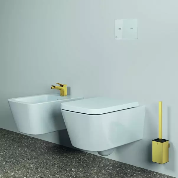 Perie WC Ideal Standard Atelier Conca design patrat auriu periat [2]