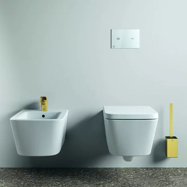 Perie WC Ideal Standard Atelier Conca design patrat auriu periat [3]