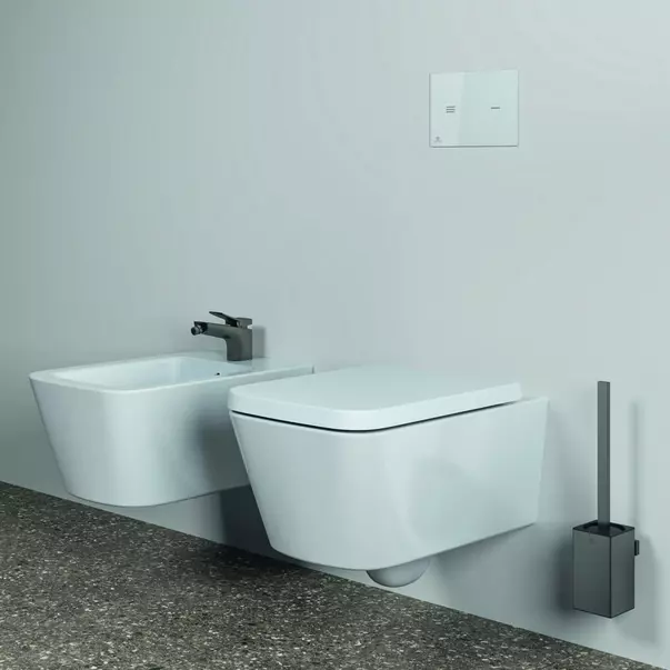 Perie WC Ideal Standard Atelier Conca design patrat gri Magnetic Grey [2]