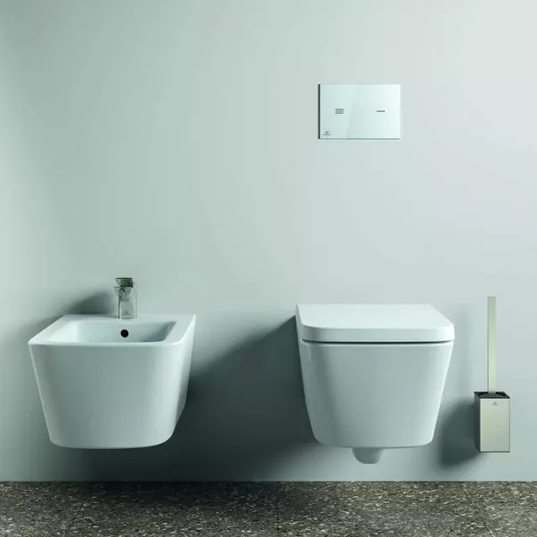 Perie WC Ideal Standard Atelier Conca design patrat argintiu Silver Storm [3]