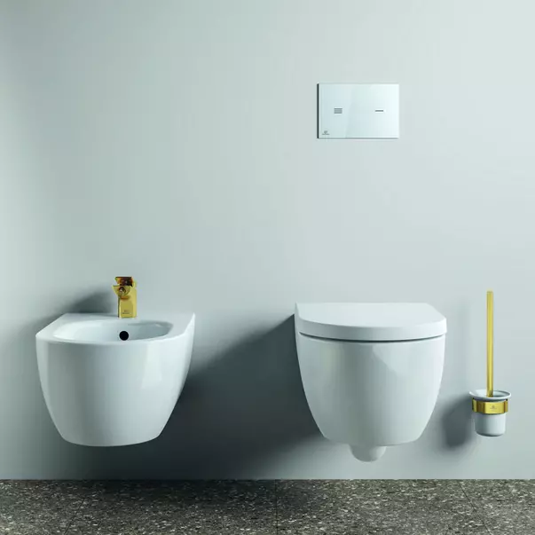 Perie WC Ideal Standard Atelier Conca design rotund auriu periat [3]