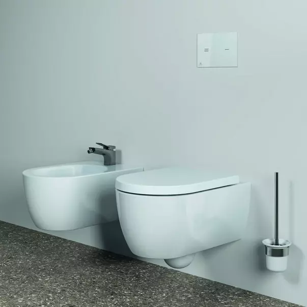 Perie WC Ideal Standard Atelier Conca design rotund gri Magnetic Grey [2]