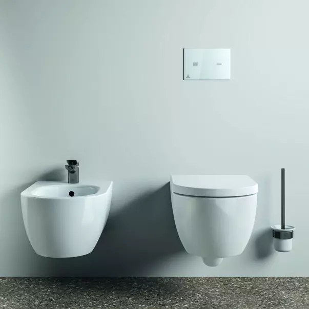 Perie WC Ideal Standard Atelier Conca design rotund gri Magnetic Grey [3]