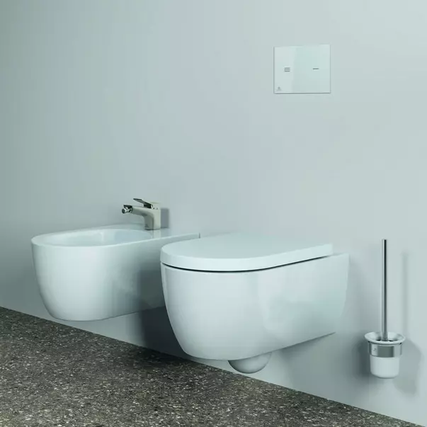 Perie WC Ideal Standard Atelier Conca design rotund argintiu Silver Storm [2]