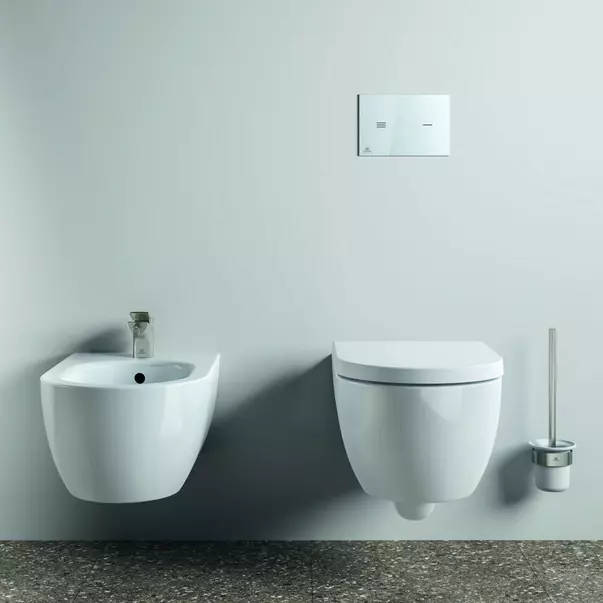 Perie WC Ideal Standard Atelier Conca design rotund argintiu Silver Storm [3]