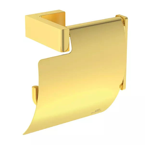 Accesorii toaleta - Suport hartie igienica Ideal Standard Atelier Conca cu protectie auriu periat