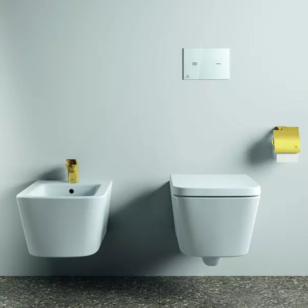 Suport hartie igienica Ideal Standard Atelier Conca cu protectie auriu periat [3]