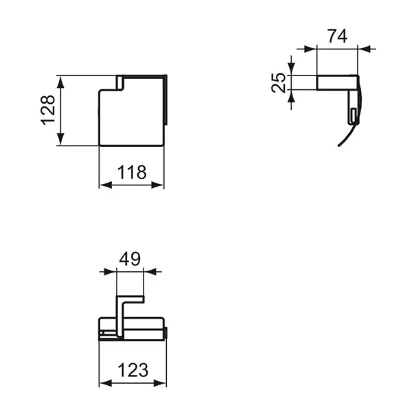 Suport hartie igienica Ideal Standard Atelier Conca cu protectie auriu periat [5]