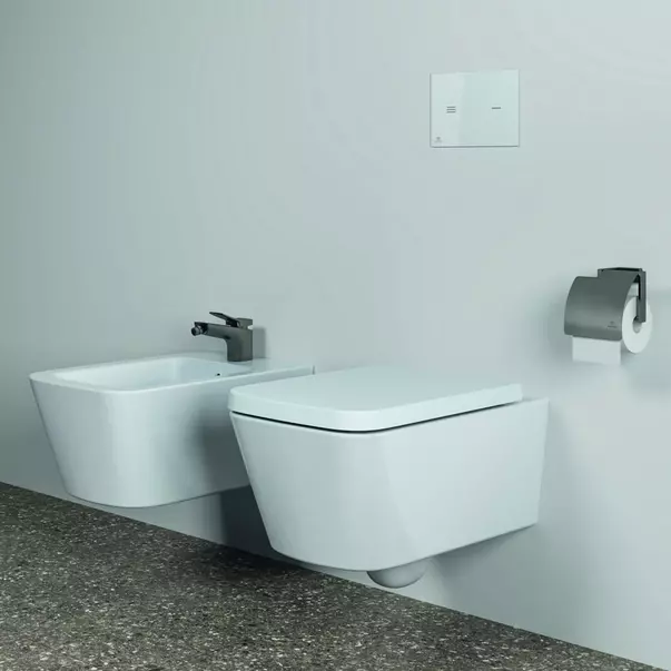 Suport hartie igienica Ideal Standard Atelier Conca cu protectie gri Magnetic Grey [2]