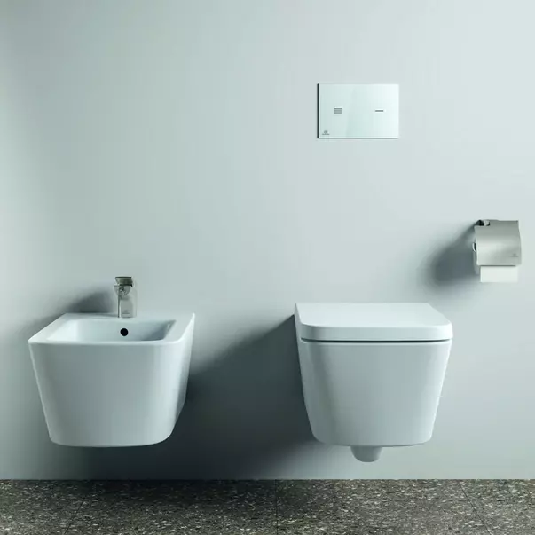 Suport hartie igienica Ideal Standard Atelier Conca cu protectie argintiu Silver Storm [3]