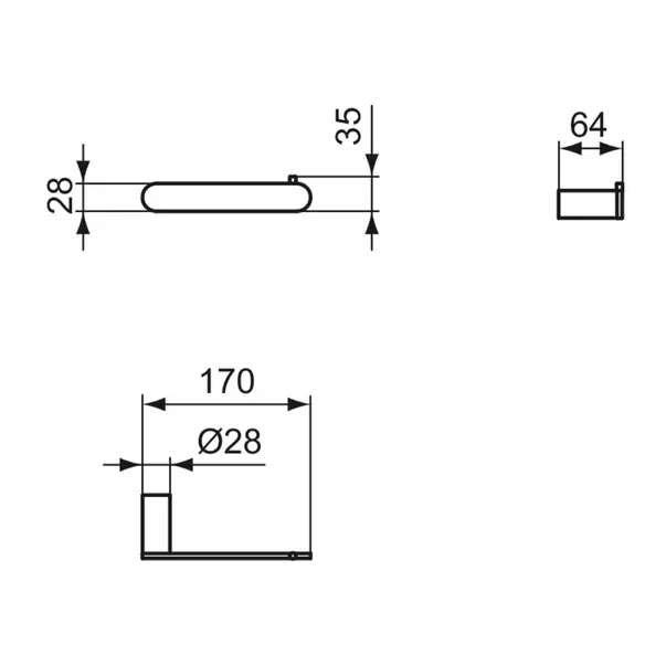 Suport hartie igienica Ideal Standard Atelier Conca auriu periat [5]