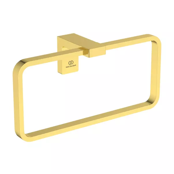 Cuiere si suporturi prosoape - Inel portprosop dreptunghiular Ideal Standard Atelier Conca auriu periat