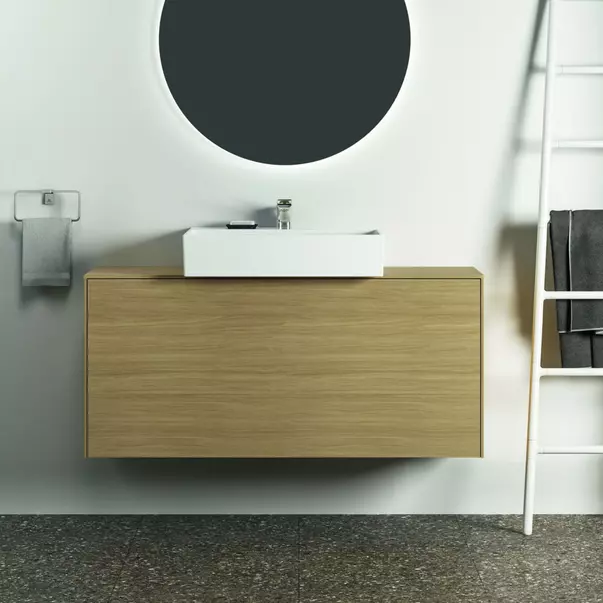 Inel portprosop dreptunghiular Ideal Standard Atelier Conca argintiu Silver Storm [3]
