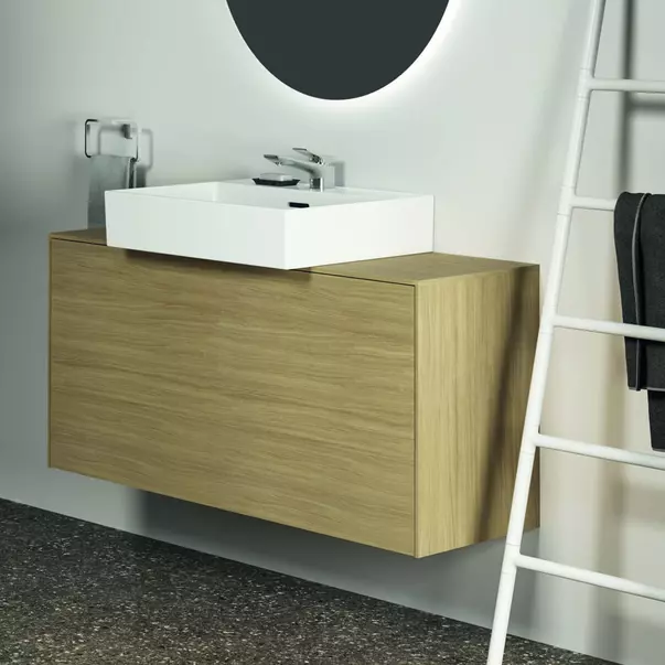 Inel portprosop dreptunghiular Ideal Standard Atelier Conca argintiu Silver Storm [4]
