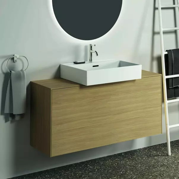 Cuiere si suporturi prosoape - Inel portprosop oval Ideal Standard Atelier Conca argintiu Silver Storm