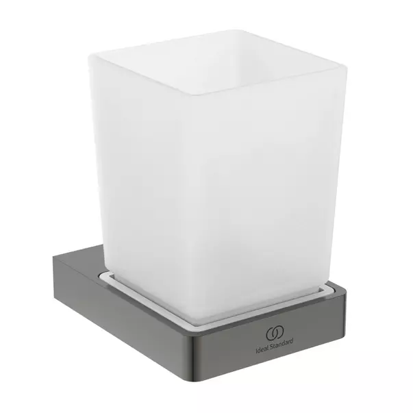 Accesorii lavoar - Suport periute de dinti Ideal Standard Atelier Conca patrat gri Magnetic Grey