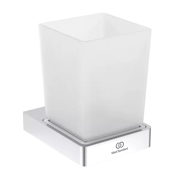 Accesorii lavoar - Suport periute de dinti Ideal Standard Atelier Conca patrat crom lucios