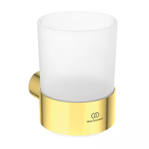 Accesorii lavoar - Suport periute de dinti Ideal Standard Atelier Conca rotund auriu periat