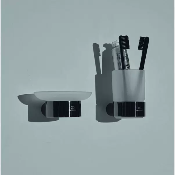 Accesorii lavoar - Suport periute de dinti Ideal Standard Atelier Conca rotund gri Magnetic Grey