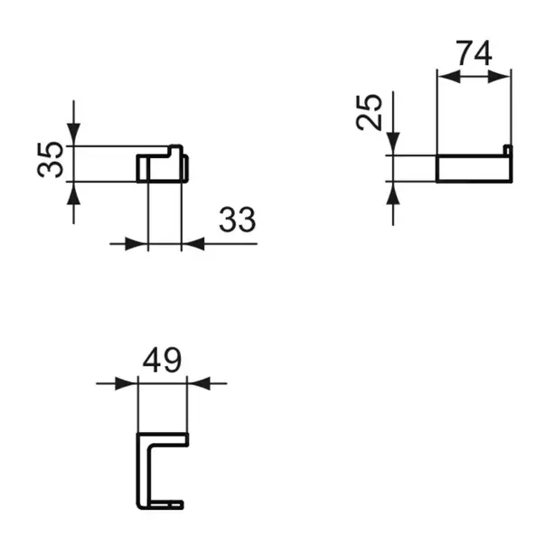 Cuier patrat Ideal Standard Atelier Conca auriu periat [4]