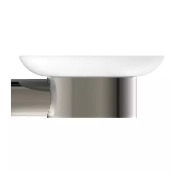 Savoniera Ideal Standard Atelier Conca design rotund argintiu Silver Storm [3]