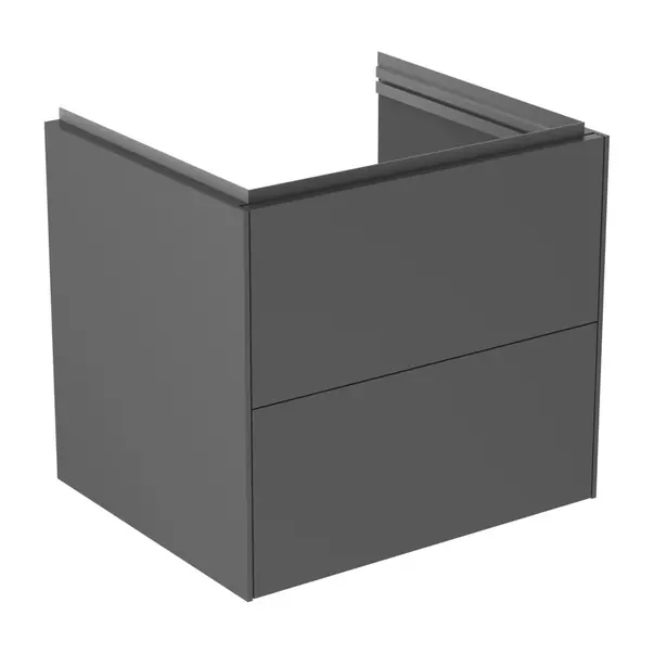 Mobilier Baie - Dulap baza suspendat Ideal Standard Atelier Conca 2 sertare antracit mat 60 cm