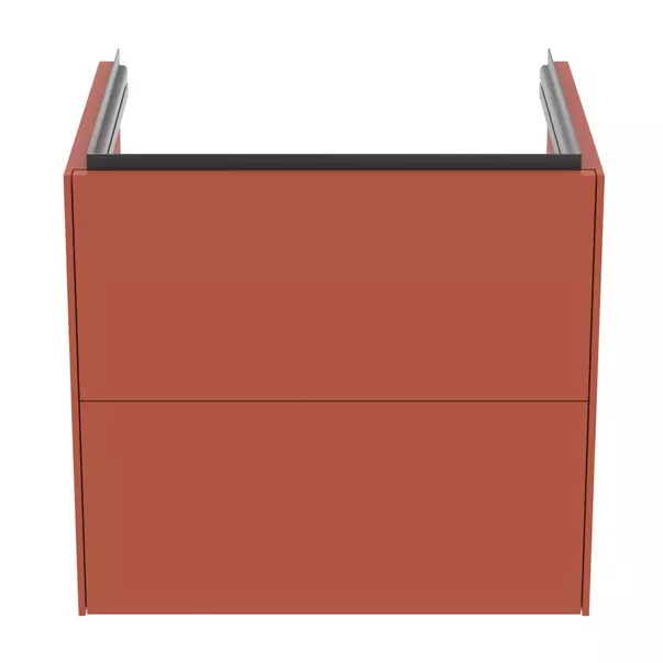 Dulap baza suspendat Ideal Standard Atelier Conca 2 sertare rosu - oranj 60 cm [6]