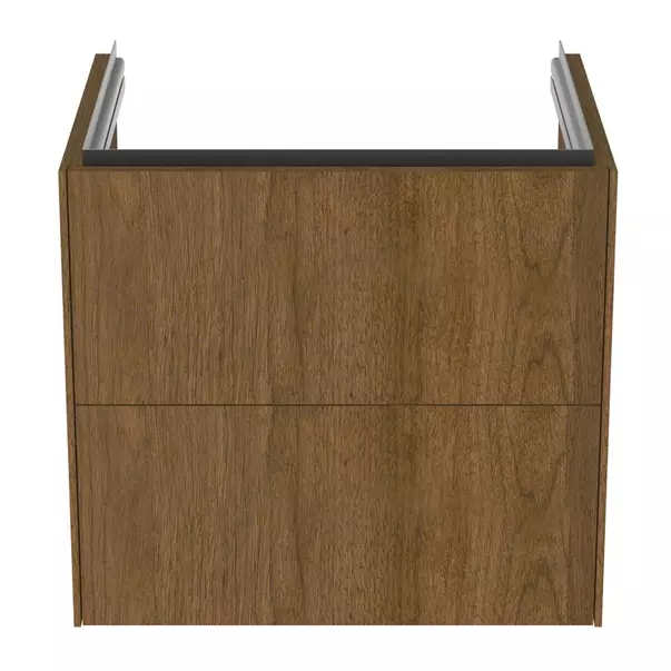 Dulap baza suspendat Ideal Standard Atelier Conca 2 sertare finisaj nuc inchis 60 cm [5]