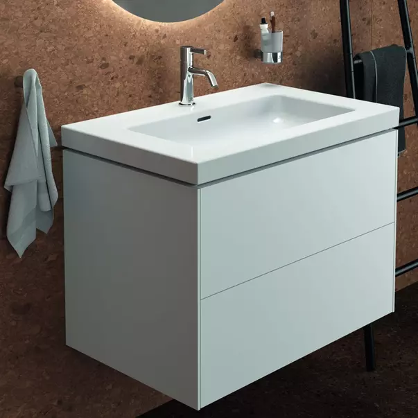 Mobilier Baie - Dulap baza suspendat Ideal Standard Atelier Conca 2 sertare alb mat 80 cm
