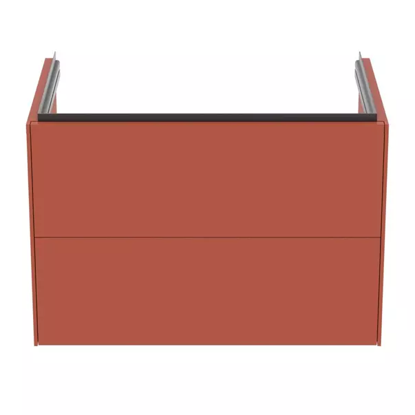 Dulap baza suspendat Ideal Standard Atelier Conca 2 sertare rosu - oranj 80 cm [5]