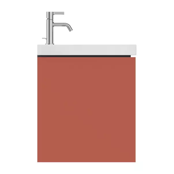 Dulap baza suspendat Ideal Standard Atelier Conca 2 sertare rosu - oranj 80 cm [6]