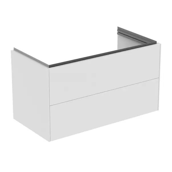 Mobilier Baie - Dulap baza suspendat Ideal Standard Atelier Conca 2 sertare alb mat 100 cm
