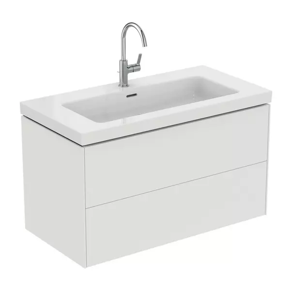 Dulap baza suspendat Ideal Standard Atelier Conca 2 sertare alb mat 100 cm [7]