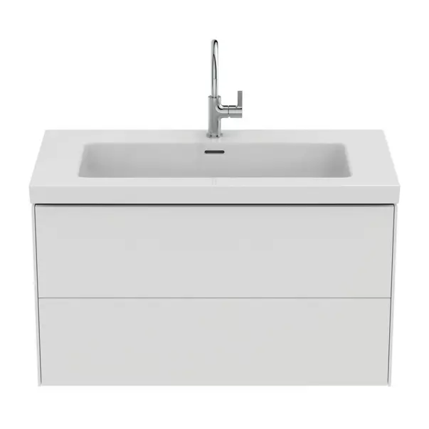 Dulap baza suspendat Ideal Standard Atelier Conca 2 sertare alb mat 100 cm [8]