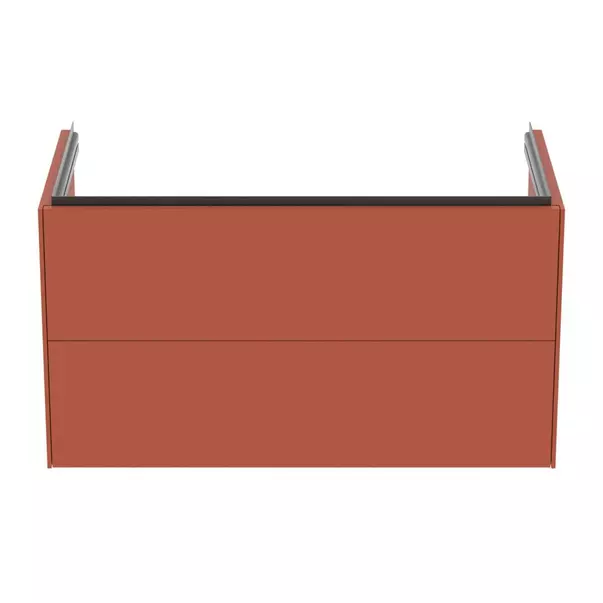 Dulap baza suspendat Ideal Standard Atelier Conca 2 sertare rosu - oranj 100 cm [5]