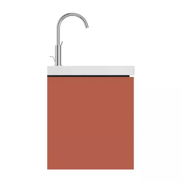 Dulap baza suspendat Ideal Standard Atelier Conca 2 sertare rosu - oranj 100 cm [6]