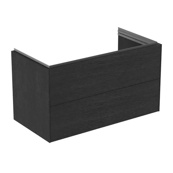Mobilier Baie - Dulap baza suspendat Ideal Standard Atelier Conca 2 sertare finisaj stejar inchis 100 cm
