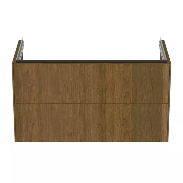 Dulap baza suspendat Ideal Standard Atelier Conca 2 sertare finisaj nuc inchis 100 cm [5]