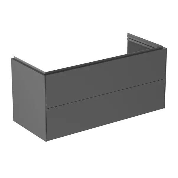 Mobilier Baie - Dulap baza suspendat Ideal Standard Atelier Conca 2 sertare antracit mat 120 cm