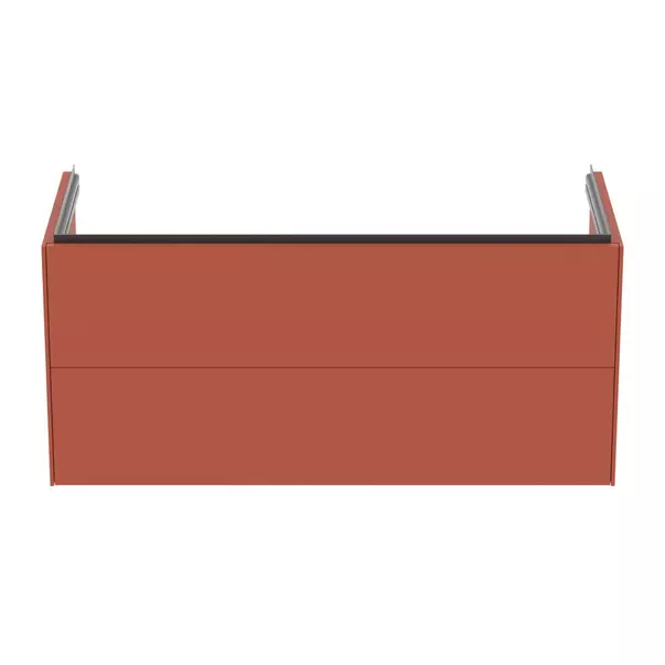 Dulap baza suspendat Ideal Standard Atelier Conca 2 sertare rosu - oranj 120 cm [5]