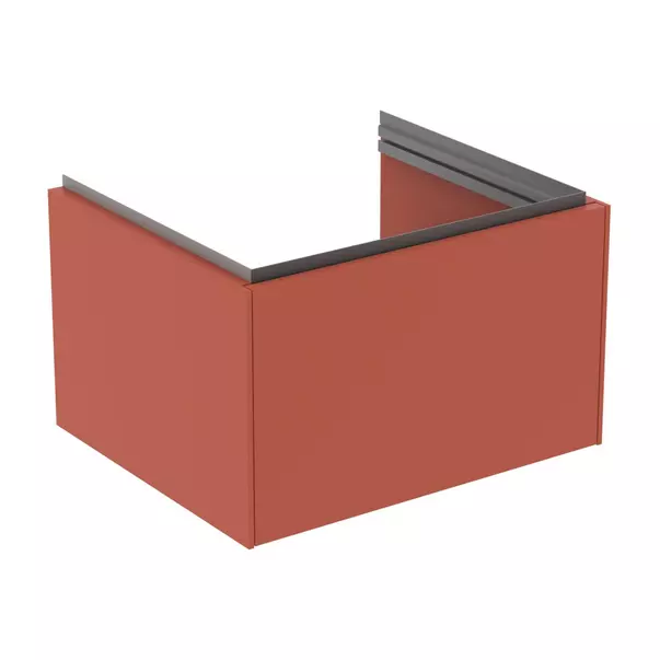 Mobilier Baie - Dulap baza suspendat Ideal Standard Atelier Conca 1 sertar rosu - oranj 60 cm