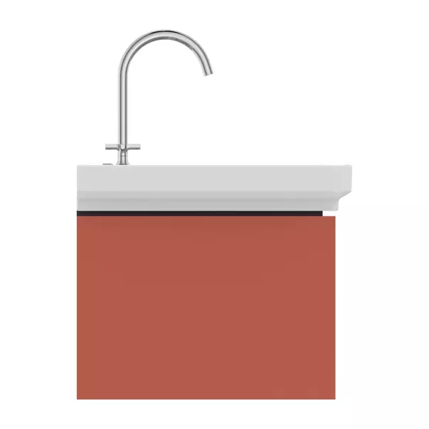 Dulap baza suspendat Ideal Standard Atelier Conca 1 sertar rosu - oranj 60 cm [8]