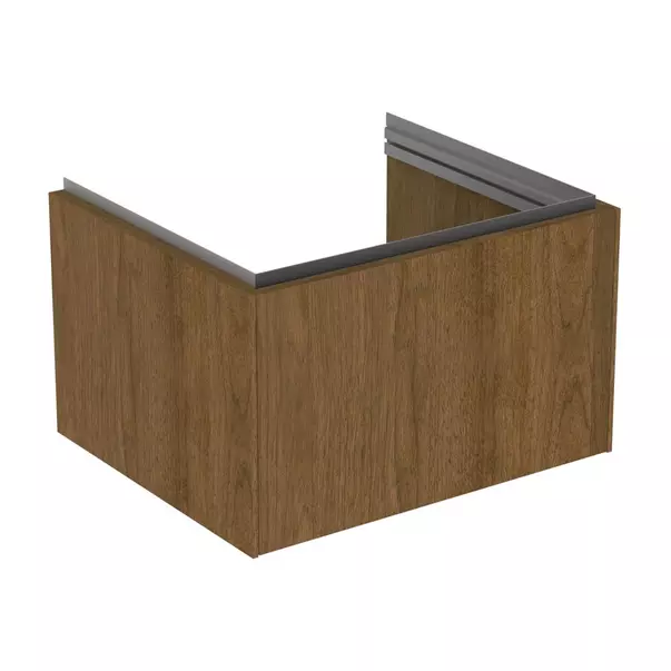 Mobilier Baie - Dulap baza suspendat Ideal Standard Atelier Conca 1 sertar finisaj nuc inchis 60 cm