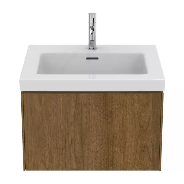 Dulap baza suspendat Ideal Standard Atelier Conca 1 sertar finisaj nuc inchis 60 cm [7]