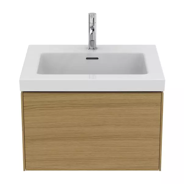 Dulap baza suspendat Ideal Standard Atelier Conca 1 sertar finisaj stejar deschis 60 cm [8]